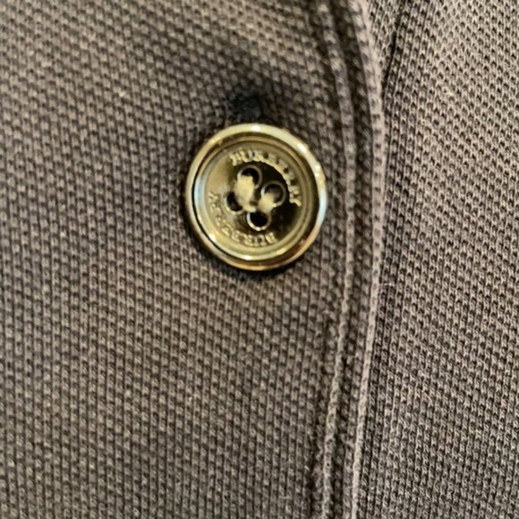 Burberry ruffle collar polo - Black knit five button - Size M - Picture 13 of 13